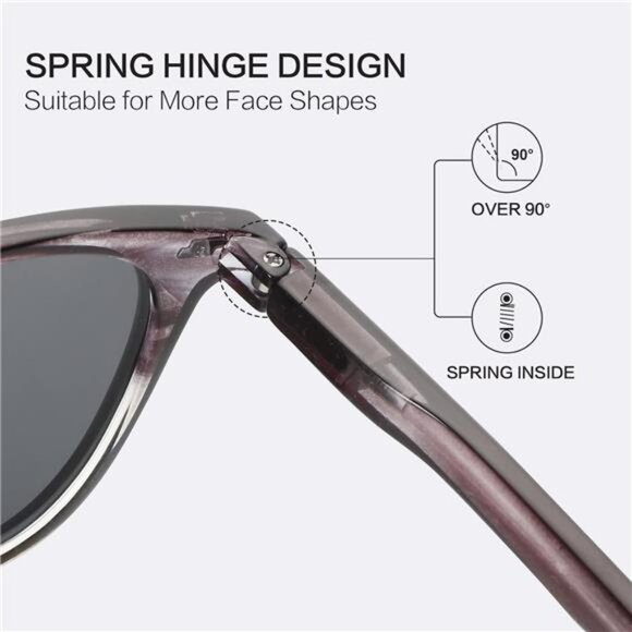 Polarized Round Sunglasses, Stylish Sunglasses for Men and Women Retro Classic